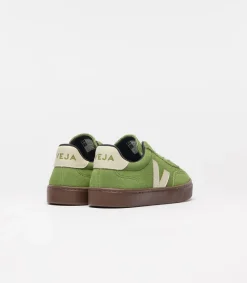 Volley Elastic Laces Suede Sneakers, Kiwi Pierre Bark, 35