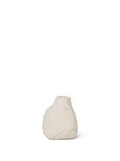 Vulca Mini Vase, Offwhite Stone