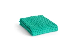 Waffle Håndklæde, Emerald Green, 50x100 cm