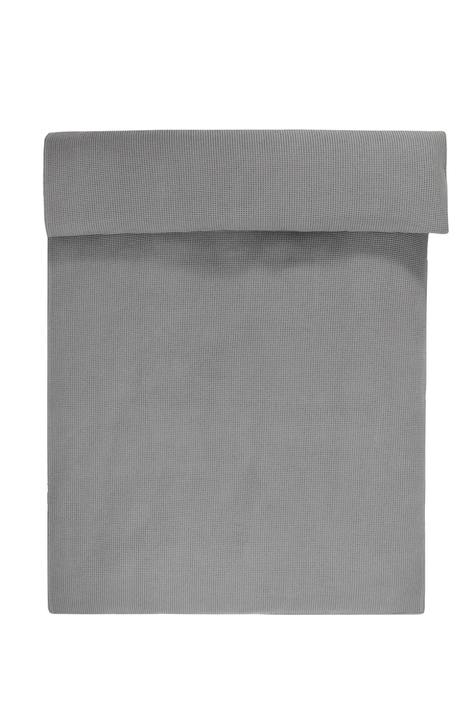 Waffle Sengetæppe, Mørk Grå, 220x220 cm