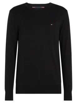 Wcc Essential Crew Neck Striktrøje, Black, XL