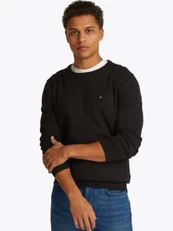 Wcc Essential Crew Neck Striktrøje, Black, XL