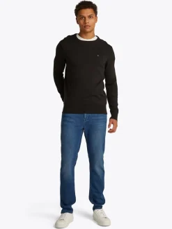 Wcc Essential Crew Neck Striktrøje, Black, XL