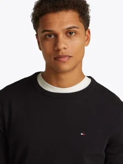 Wcc Essential Crew Neck Striktrøje, Black, XL