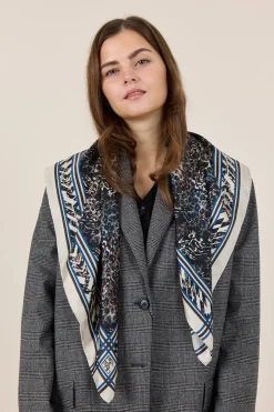 Wildlife Tørklæde, Brown/Blue