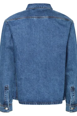 William Overshirt, Middle Blue Denim, XL