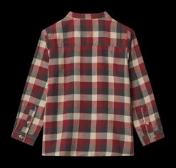 Willum Skjorte, Red Blue Check, 128 cm