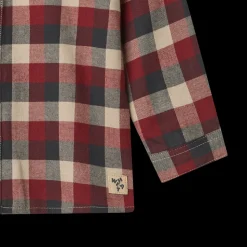 Willum Skjorte, Red Blue Check, 128 cm