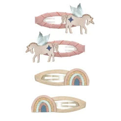 Winged Unicorn Celeste 4-pak Hårspænder