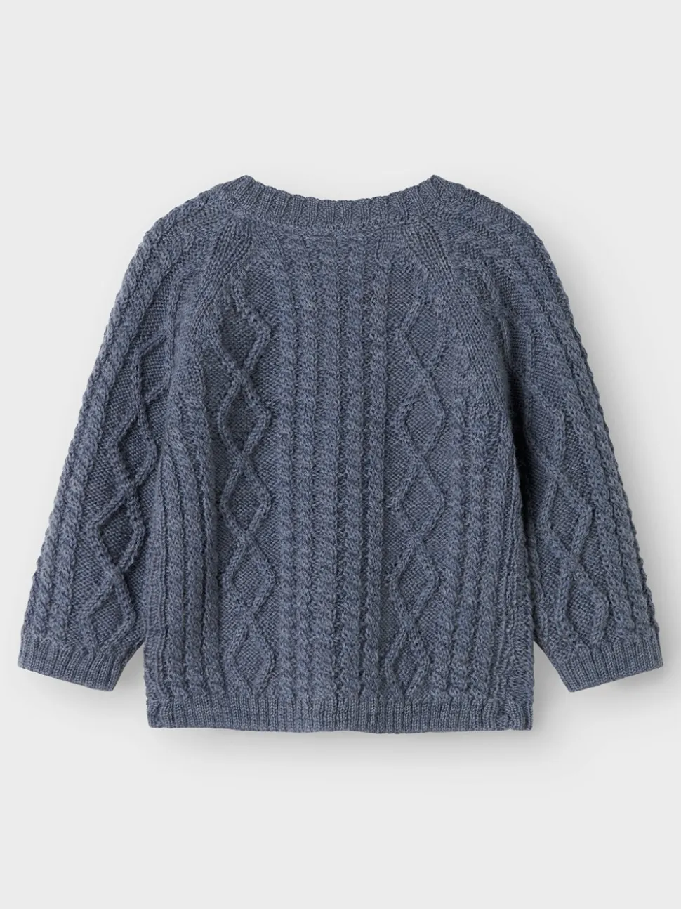 Wrilla Wool Knit Cardigan, Folkstone Gray, 56 cm