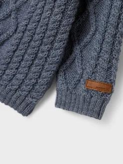 Wrilla Wool Knit Cardigan, Folkstone Gray, 56 cm