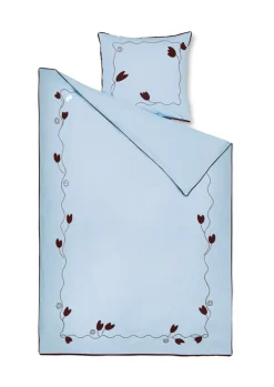 X KimPop Lollipop Sengetøj, Light Blue, 140x200 cm