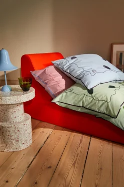 X KimPop Lollipop Sengetøj, Light Blue, 140x200 cm