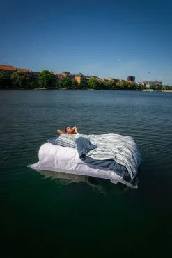 X Mads Barfod Streamline Sengetøj, Aqua, 140x200 cm