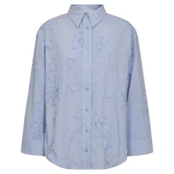 XavierCC Stripe Flower Skjorte, Pale Blue, L