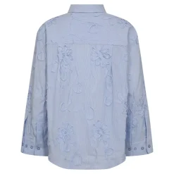 XavierCC Stripe Flower Skjorte, Pale Blue, L