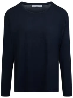 Yara Langærmet T-shirt, Baritone Blue, 42