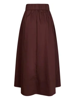Yara Poplin Nederdel, Burgundy, 40