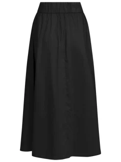 Yara Poplin Nederdel, Sort, 40