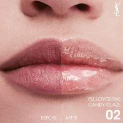 YSL Loveshine Candy Glaze Lipgloss Stick, 2 Healthy Glow Plumper