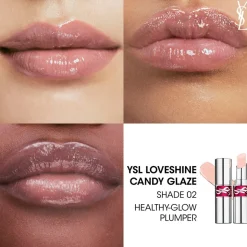 YSL Loveshine Candy Glaze Lipgloss Stick, 2 Healthy Glow Plumper