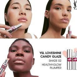 YSL Loveshine Candy Glaze Lipgloss Stick, 2 Healthy Glow Plumper