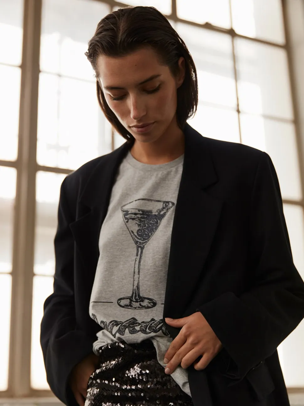 ZenaSW T-shirt, Grey Melange, M