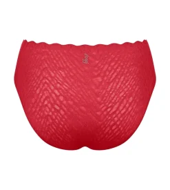 Zero Feel Bliss Festive High leg Trusser, Shanghai Red, M