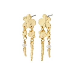 Zhuri Recycled Øreringe, Gold Plated