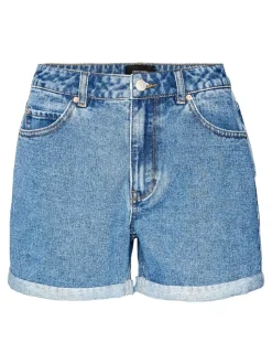 Zuri Loose Shorts, Medium Blue Denim, S