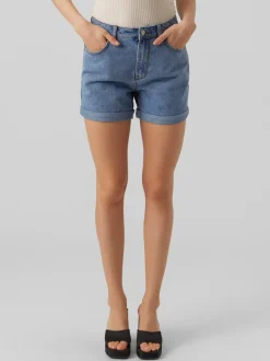Zuri Loose Shorts, Medium Blue Denim, S